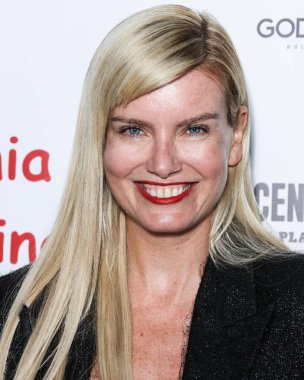 Russian-American actress Eugenia Kuzmina arrives at the Eugenia Kuzmina And Playboy Launch Reception held at The Godfrey Hotel Hollywood on August 18, 2022 in Hollywood, Los Angeles, California, United States. 