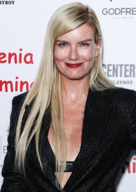 Russian-American actress Eugenia Kuzmina arrives at the Eugenia Kuzmina And Playboy Launch Reception held at The Godfrey Hotel Hollywood on August 18, 2022 in Hollywood, Los Angeles, California, United States. 