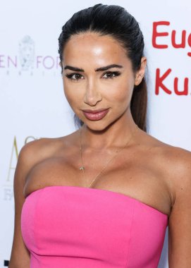 British YouTuber Natasha Grano Graziano arrives at the Eugenia Kuzmina And Playboy Launch Reception held at The Godfrey Hotel Hollywood on August 18, 2022 in Hollywood, Los Angeles, California, United States. 