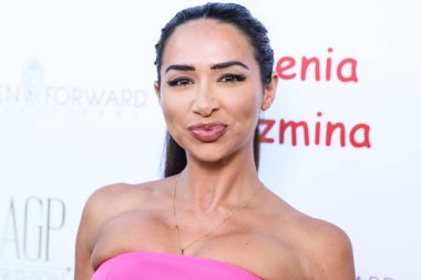 British YouTuber Natasha Grano Graziano arrives at the Eugenia Kuzmina And Playboy Launch Reception held at The Godfrey Hotel Hollywood on August 18, 2022 in Hollywood, Los Angeles, California, United States. 