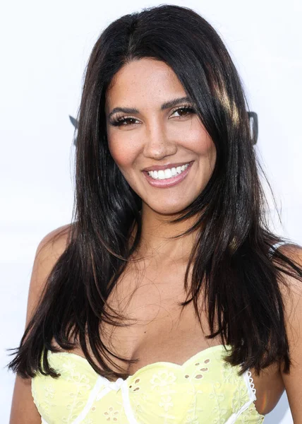 American comedian and model Celisa Franco (CJ Franco) arrives at the Eugenia Kuzmina And Playboy Launch Reception held at The Godfrey Hotel Hollywood on August 18, 2022 in Hollywood, Los Angeles, California, United States. 