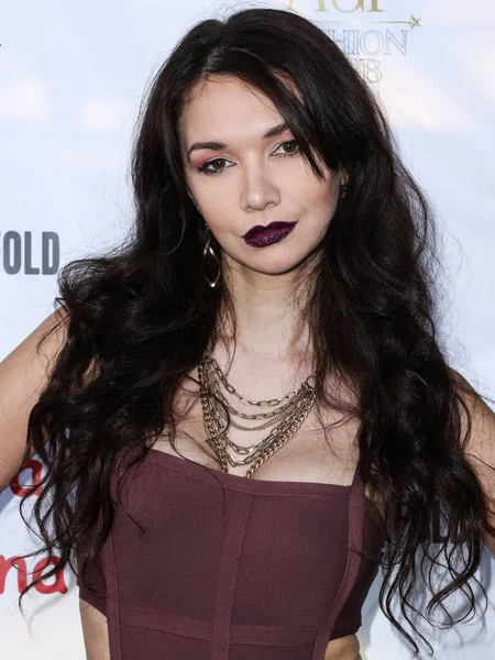 Venezuelan actress and model Dominika van Santen arrives at the Eugenia Kuzmina And Playboy Launch Reception held at The Godfrey Hotel Hollywood on August 18, 2022 in Hollywood, Los Angeles, California, United States. 