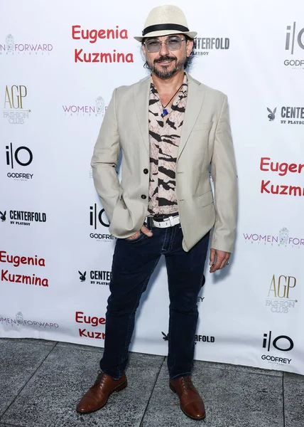 Actor Patricio Doren arrives at the Eugenia Kuzmina And Playboy Launch Reception held at The Godfrey Hotel Hollywood on August 18, 2022 in Hollywood, Los Angeles, California, United States. 