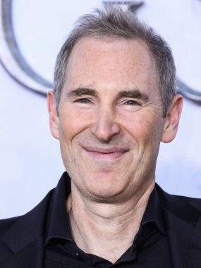 American business executive and Chief Executive Officer (CEO) of Amazon Andy Jassy arrives at the Los Angeles Premiere Of Amazon Prime Video's 'The Lord Of The Rings: The Rings Of Power' Season 1 held at The Culver Studios on August 15, 2022 