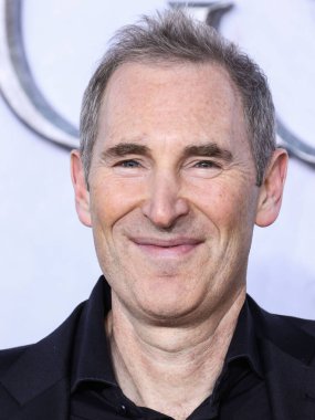 American business executive and Chief Executive Officer (CEO) of Amazon Andy Jassy arrives at the Los Angeles Premiere Of Amazon Prime Video's 'The Lord Of The Rings: The Rings Of Power' Season 1 held at The Culver Studios on August 15, 2022 