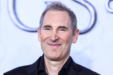 American business executive and Chief Executive Officer (CEO) of Amazon Andy Jassy arrives at the Los Angeles Premiere Of Amazon Prime Video's 'The Lord Of The Rings: The Rings Of Power' Season 1 held at The Culver Studios on August 15, 2022 