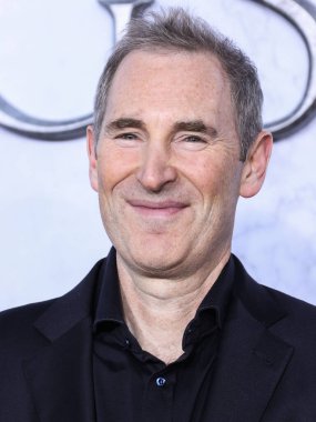American business executive and Chief Executive Officer (CEO) of Amazon Andy Jassy arrives at the Los Angeles Premiere Of Amazon Prime Video's 'The Lord Of The Rings: The Rings Of Power' Season 1 held at The Culver Studios on August 15, 2022 