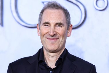 American business executive and Chief Executive Officer (CEO) of Amazon Andy Jassy arrives at the Los Angeles Premiere Of Amazon Prime Video's 'The Lord Of The Rings: The Rings Of Power' Season 1 held at The Culver Studios on August 15, 2022 