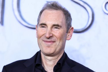 American business executive and Chief Executive Officer (CEO) of Amazon Andy Jassy arrives at the Los Angeles Premiere Of Amazon Prime Video's 'The Lord Of The Rings: The Rings Of Power' Season 1 held at The Culver Studios on August 15, 2022 