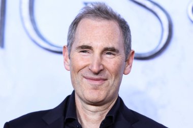 American business executive and Chief Executive Officer (CEO) of Amazon Andy Jassy arrives at the Los Angeles Premiere Of Amazon Prime Video's 'The Lord Of The Rings: The Rings Of Power' Season 1 held at The Culver Studios on August 15, 2022 