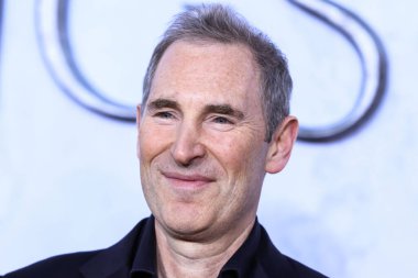 American business executive and Chief Executive Officer (CEO) of Amazon Andy Jassy arrives at the Los Angeles Premiere Of Amazon Prime Video's 'The Lord Of The Rings: The Rings Of Power' Season 1 held at The Culver Studios on August 15, 2022 