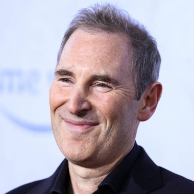 American business executive and Chief Executive Officer (CEO) of Amazon Andy Jassy arrives at the Los Angeles Premiere Of Amazon Prime Video's 'The Lord Of The Rings: The Rings Of Power' Season 1 held at The Culver Studios on August 15, 2022 
