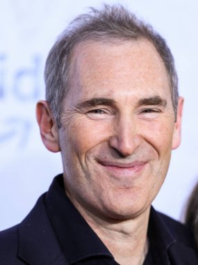 American business executive and Chief Executive Officer (CEO) of Amazon Andy Jassy arrives at the Los Angeles Premiere Of Amazon Prime Video's 'The Lord Of The Rings: The Rings Of Power' Season 1 held at The Culver Studios on August 15, 2022 