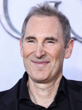 American business executive and Chief Executive Officer (CEO) of Amazon Andy Jassy arrives at the Los Angeles Premiere Of Amazon Prime Video's 'The Lord Of The Rings: The Rings Of Power' Season 1 held at The Culver Studios on August 15, 2022 