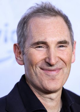 American business executive and Chief Executive Officer (CEO) of Amazon Andy Jassy arrives at the Los Angeles Premiere Of Amazon Prime Video's 'The Lord Of The Rings: The Rings Of Power' Season 1 held at The Culver Studios on August 15, 2022 
