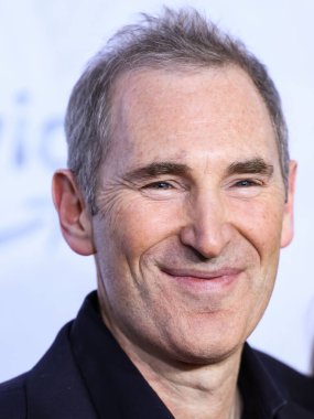 American business executive and Chief Executive Officer (CEO) of Amazon Andy Jassy arrives at the Los Angeles Premiere Of Amazon Prime Video's 'The Lord Of The Rings: The Rings Of Power' Season 1 held at The Culver Studios on August 15, 2022 