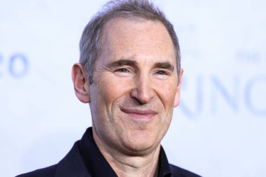American business executive and Chief Executive Officer (CEO) of Amazon Andy Jassy arrives at the Los Angeles Premiere Of Amazon Prime Video's 'The Lord Of The Rings: The Rings Of Power' Season 1 held at The Culver Studios on August 15, 2022 