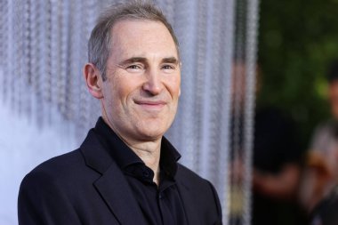 American business executive and Chief Executive Officer (CEO) of Amazon Andy Jassy arrives at the Los Angeles Premiere Of Amazon Prime Video's 'The Lord Of The Rings: The Rings Of Power' Season 1 held at The Culver Studios on August 15, 2022 