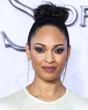 English-American actress Cynthia Addai-Robinson arrives at the Los Angeles Premiere Of Amazon Prime Video's 'The Lord Of The Rings: The Rings Of Power' Season 1 held at The Culver Studios on August 15, 2022 in Culver City, Los Angeles, California