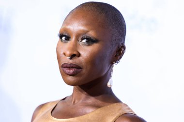 English actress Cynthia Erivo wearing Rick Owens with a Simone Rocha bag arrives at the Los Angeles Premiere Of Amazon Prime Video's 'The Lord Of The Rings: The Rings Of Power' Season 1 held at The Culver Studios on August 15, 2022 in Culver City