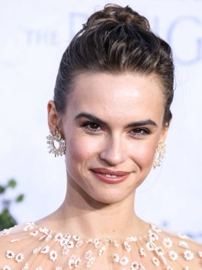 American actress Ema Horvath wearing a Monique Lhuillier dress arrives at the Los Angeles Premiere Of Amazon Prime Video's 'The Lord Of The Rings: The Rings Of Power' Season 1 held at The Culver Studios on August 15, 2022 in Culver City, Los Angeles