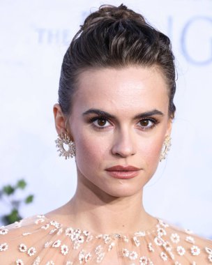 American actress Ema Horvath wearing a Monique Lhuillier dress arrives at the Los Angeles Premiere Of Amazon Prime Video's 'The Lord Of The Rings: The Rings Of Power' Season 1 held at The Culver Studios on August 15, 2022 in Culver City, Los Angeles