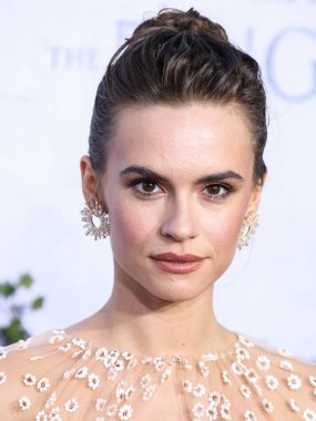 American actress Ema Horvath wearing a Monique Lhuillier dress arrives at the Los Angeles Premiere Of Amazon Prime Video's 'The Lord Of The Rings: The Rings Of Power' Season 1 held at The Culver Studios on August 15, 2022 in Culver City, Los Angeles