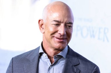 American entrepreneur, executive chairman and former president and CEO of Amazon Jeff Bezos arrives at the Los Angeles Premiere Of Amazon Prime Video's 'The Lord Of The Rings: The Rings Of Power' Season 1 held at The Culver Studios on August 15, 2022