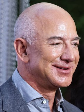 American entrepreneur, executive chairman and former president and CEO of Amazon Jeff Bezos arrives at the Los Angeles Premiere Of Amazon Prime Video's 'The Lord Of The Rings: The Rings Of Power' Season 1 held at The Culver Studios on August 15, 2022