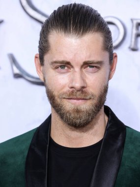 Luke Mitchell arrives at the Los Angeles Premiere Of Amazon Prime Video's 'The Lord Of The Rings: The Rings Of Power' Season 1 held at The Culver Studios on August 15, 2022 in Culver City, Los Angeles, California, United States. 