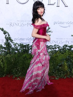 Australian actress Markella Kavenagh arrives at the Los Angeles Premiere Of Amazon Prime Video's 'The Lord Of The Rings: The Rings Of Power' Season 1 held at The Culver Studios on August 15, 2022 in Culver City, Los Angeles, California, United States
