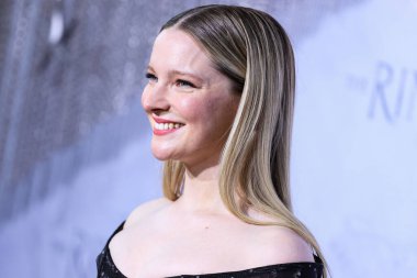 Welsh actress Morfydd Clark arrives at the Los Angeles Premiere Of Amazon Prime Video's 'The Lord Of The Rings: The Rings Of Power' Season 1 held at The Culver Studios on August 15, 2022 in Culver City, Los Angeles, California, United States.  