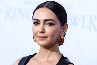 British actress Nazanin Boniadi arrives at the Los Angeles Premiere Of Amazon Prime Video's 'The Lord Of The Rings: The Rings Of Power' Season 1 held at The Culver Studios on August 15, 2022 in Culver City, Los Angeles, California, United States.