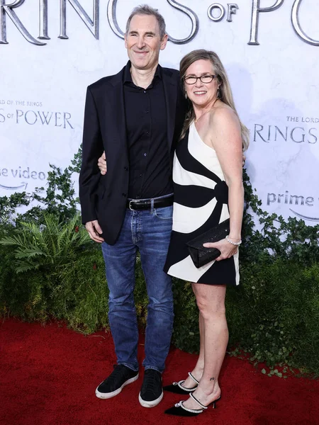 American Business Executive Chief Executive Officer Amazon Andy Jassy Wife — Foto de Stock