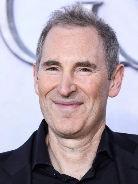 American business executive and Chief Executive Officer (CEO) of Amazon Andy Jassy arrives at the Los Angeles Premiere Of Amazon Prime Video's 'The Lord Of The Rings: The Rings Of Power' Season 1 held at The Culver Studios on August 15, 2022 