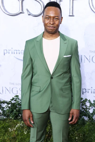Burl Moseley arrives at the Los Angeles Premiere Of Amazon Prime Video's 'The Lord Of The Rings: The Rings Of Power' Season 1 held at The Culver Studios on August 15, 2022 in Culver City, Los Angeles, California, United States. 