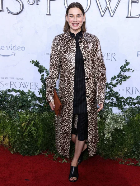 Christiane Paul arrives at the Los Angeles Premiere Of Amazon Prime Video's 'The Lord Of The Rings: The Rings Of Power' Season 1 held at The Culver Studios on August 15, 2022 in Culver City, Los Angeles, California, United States. 