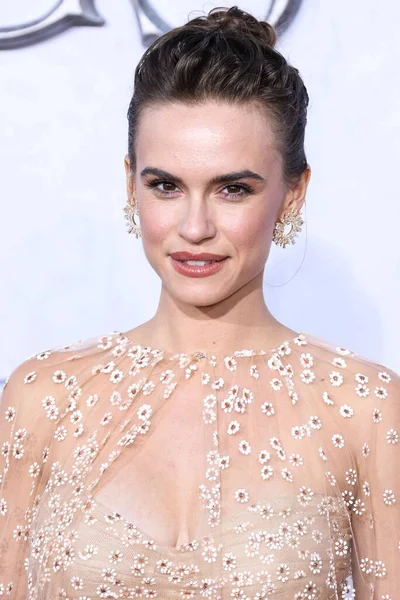 American actress Ema Horvath wearing a Monique Lhuillier dress arrives at the Los Angeles Premiere Of Amazon Prime Video's 'The Lord Of The Rings: The Rings Of Power' Season 1 held at The Culver Studios on August 15, 2022 in Culver City, Los Angeles