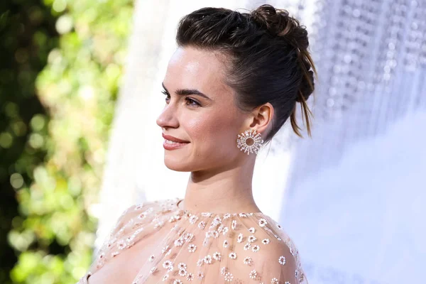 American actress Ema Horvath wearing a Monique Lhuillier dress arrives at the Los Angeles Premiere Of Amazon Prime Video's 'The Lord Of The Rings: The Rings Of Power' Season 1 held at The Culver Studios on August 15, 2022 in Culver City, Los Angeles