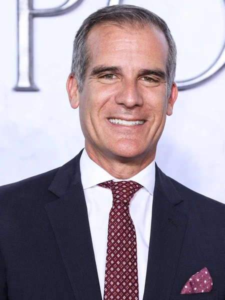 Mayor Los Angeles Eric Garcetti Arrives Los Angeles Premiere Amazon — Fotografia de Stock