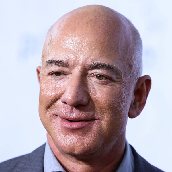 American entrepreneur, executive chairman and former president and CEO of Amazon Jeff Bezos arrives at the Los Angeles Premiere Of Amazon Prime Video's 'The Lord Of The Rings: The Rings Of Power' Season 1 held at The Culver Studios on August 15, 2022