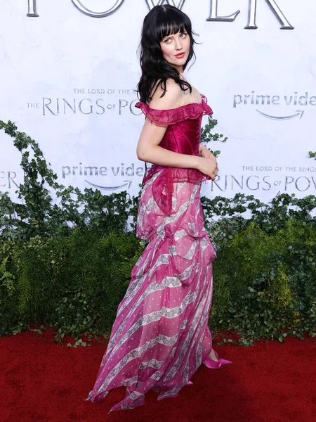 Australian actress Markella Kavenagh arrives at the Los Angeles Premiere Of Amazon Prime Video's 'The Lord Of The Rings: The Rings Of Power' Season 1 held at The Culver Studios on August 15, 2022 in Culver City, Los Angeles, California, United States