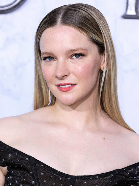 Welsh actress Morfydd Clark arrives at the Los Angeles Premiere Of Amazon Prime Video's 'The Lord Of The Rings: The Rings Of Power' Season 1 held at The Culver Studios on August 15, 2022 in Culver City, Los Angeles, California, United States.