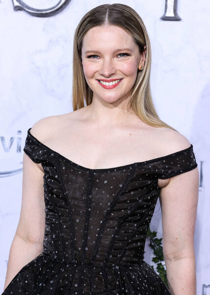 Welsh actress Morfydd Clark arrives at the Los Angeles Premiere Of Amazon Prime Video's 'The Lord Of The Rings: The Rings Of Power' Season 1 held at The Culver Studios on August 15, 2022 in Culver City, Los Angeles, California, United States.  