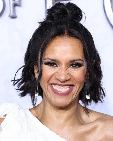 Australian actress Sara Zwangobani arrives at the Los Angeles Premiere Of Amazon Prime Video's 'The Lord Of The Rings: The Rings Of Power' Season 1 held at The Culver Studios on August 15, 2022 in Culver City, Los Angeles, California, United States. 