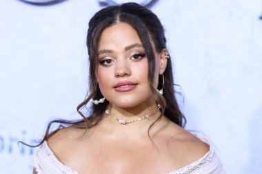 Canadian actress Sarah Jeffery arrives at the Los Angeles Premiere Of Amazon Prime Video's 'The Lord Of The Rings: The Rings Of Power' Season 1 held at The Culver Studios on August 15, 2022 in Culver City, Los Angeles, California, United States