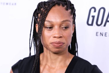 American retired track and field athlete Allyson Felix arrives at the 22nd Annual Harold And Carole Pump Foundation Gala held at The Beverly Hilton Hotel on August 19, 2022 in Beverly Hills, Los Angeles, California, United States. 