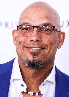 American former professional baseball outfielder David Justice arrives at the 22nd Annual Harold And Carole Pump Foundation Gala held at The Beverly Hilton Hotel on August 19, 2022 in Beverly Hills, Los Angeles, California, United States. 