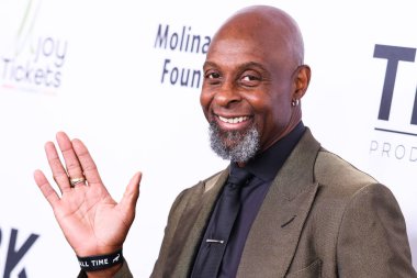 American former professional football wide receiver Jerry Rice arrives at the 22nd Annual Harold And Carole Pump Foundation Gala held at The Beverly Hilton Hotel on August 19, 2022 in Beverly Hills, Los Angeles, California, United States.