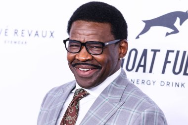 American sports commentator Michael Irvin arrives at the 22nd Annual Harold And Carole Pump Foundation Gala held at The Beverly Hilton Hotel on August 19, 2022 in Beverly Hills, Los Angeles, California, United States.